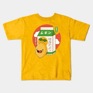 Aesthetic Lemon Juice Kids T-Shirt